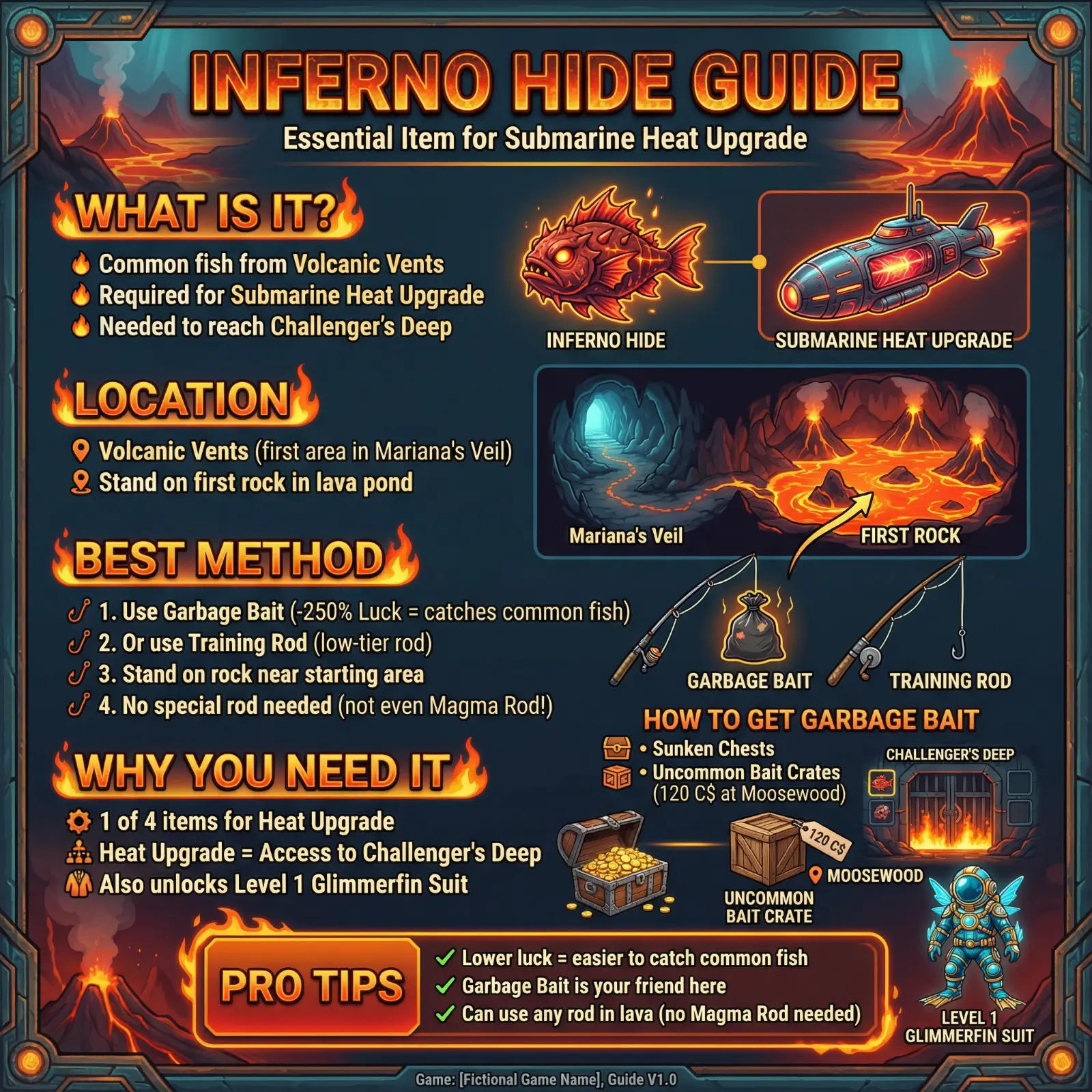 How to Get Inferno Hide in Fisch